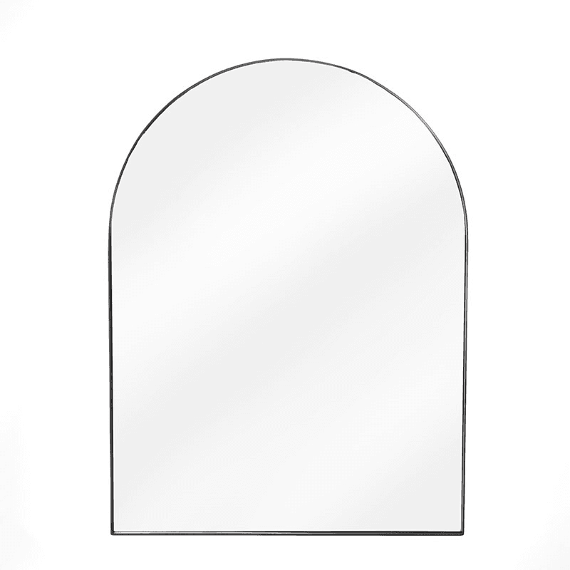 Arched Mirror, D60cm, Black