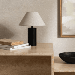Image showing the Portland Lamp, H28.5cm, Black product.