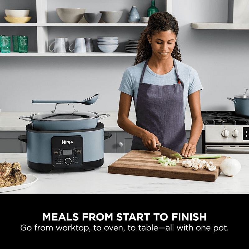 Foodi 8-in-1 Possible Cooker, 8L, Sea Salt Grey