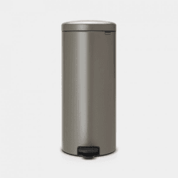 Image showing the NewIcon Pedal bin, 30 litre, Platinum product.