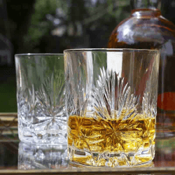 Image showing the Edinburgh Star Set of 2 Large Tumblers, 330ml, Clear product.