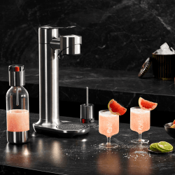 Image showing the The Infizz Fusion Sparkling Drink Maker, H43cm, Stainless Steel product.
