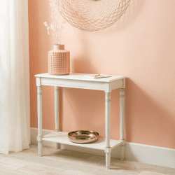 Image showing the Heritage Rectangular Console Table, Elizabeth White product.