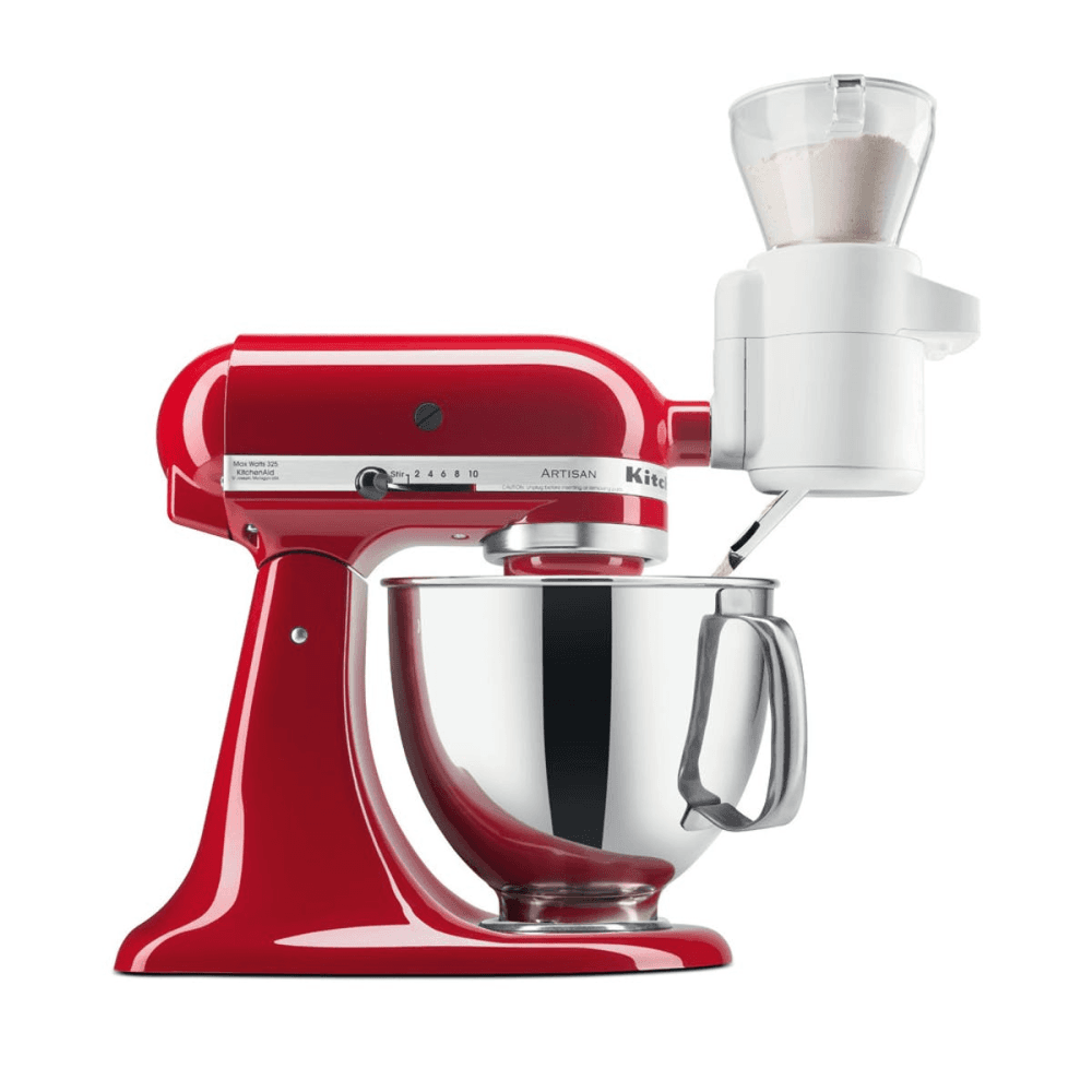 Sifter and scale attachment, White