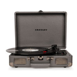 Image showing the Cruiser Deluxe Plus Portable Turntable, Slate product.