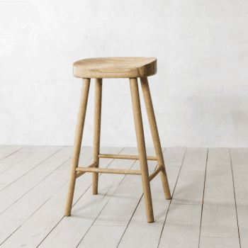 Image showing the Oak Farmhouse Island Stool, Natural product.