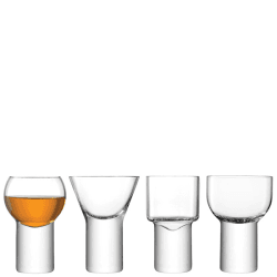 Image showing the Boris Set of 4 Liqueur Glasses, 60 - 90ml, Clear product.