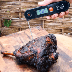 Image showing the Rechargeable digital instant read thermometer, Black product.