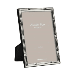 Image showing the Bamboo Photograph frame, 8 x 10" with 10mm border, Silver Plate product.