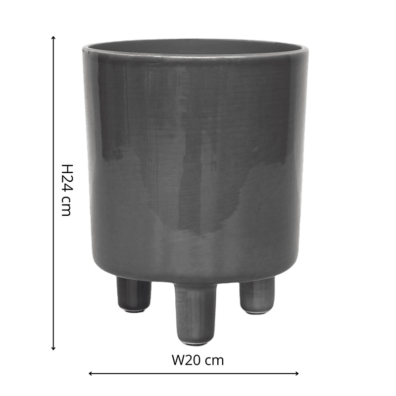 Pisa Planter, D20cm, Slate