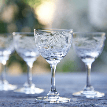 Image showing the Fern Set of 6 liqueur glasses, 80ml, Crystal product.