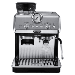 Image showing the Dedica Arte Manual Coffee Machine, Grey product.