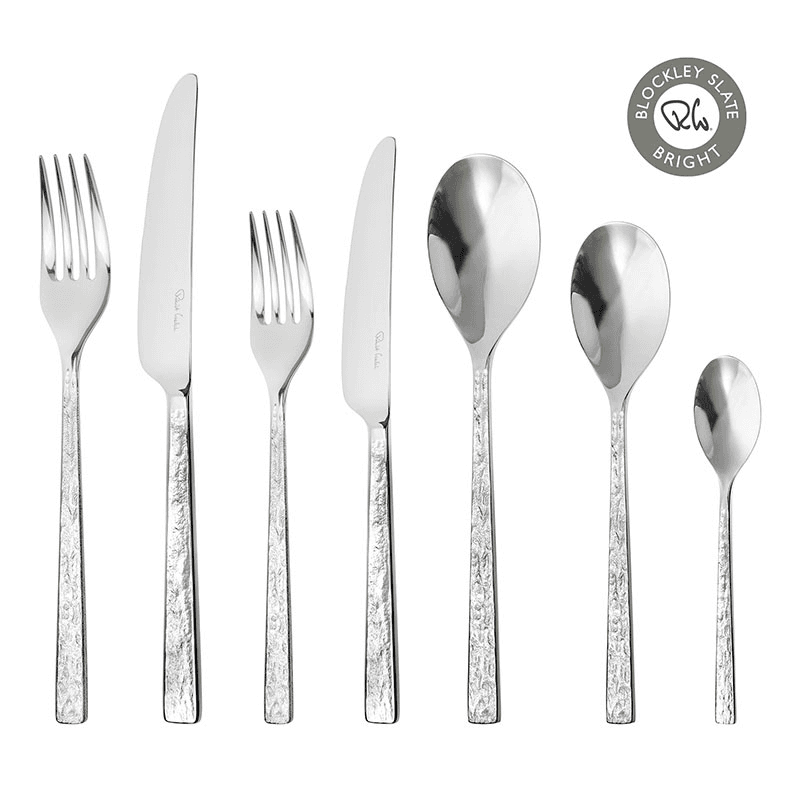 Blockley Slate Slate 84 Piece Cutlery Set, Stainless Steel