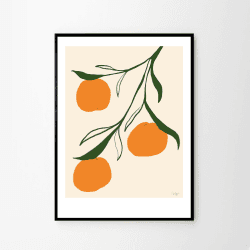 Image showing the Orange - Anna Morner Art print, H70 x D50cm, Multi product.