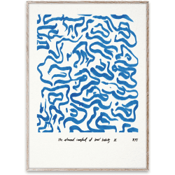 Image showing the Comfort Art Print, 30 x 40cm, Blue product.
