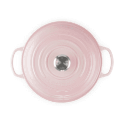 Image showing the Signature Cast Iron Shallow Casserole, 30cm, Shell Pink product.