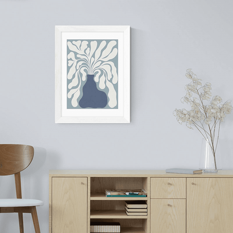 Alisa Galitsyna Modern Plant IV Framed Art Print, Blue
