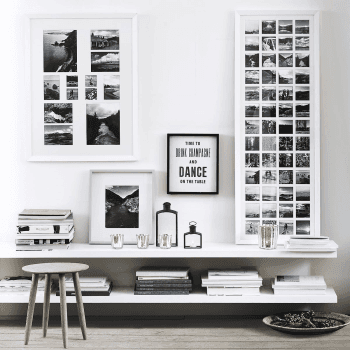 Image showing the Year in Memories Photograph frame - 52 aperture, H133.5 x W48cm, White product.