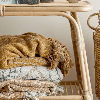 Image showing the Freddy Throw, 130 x 160cm, Natural product.