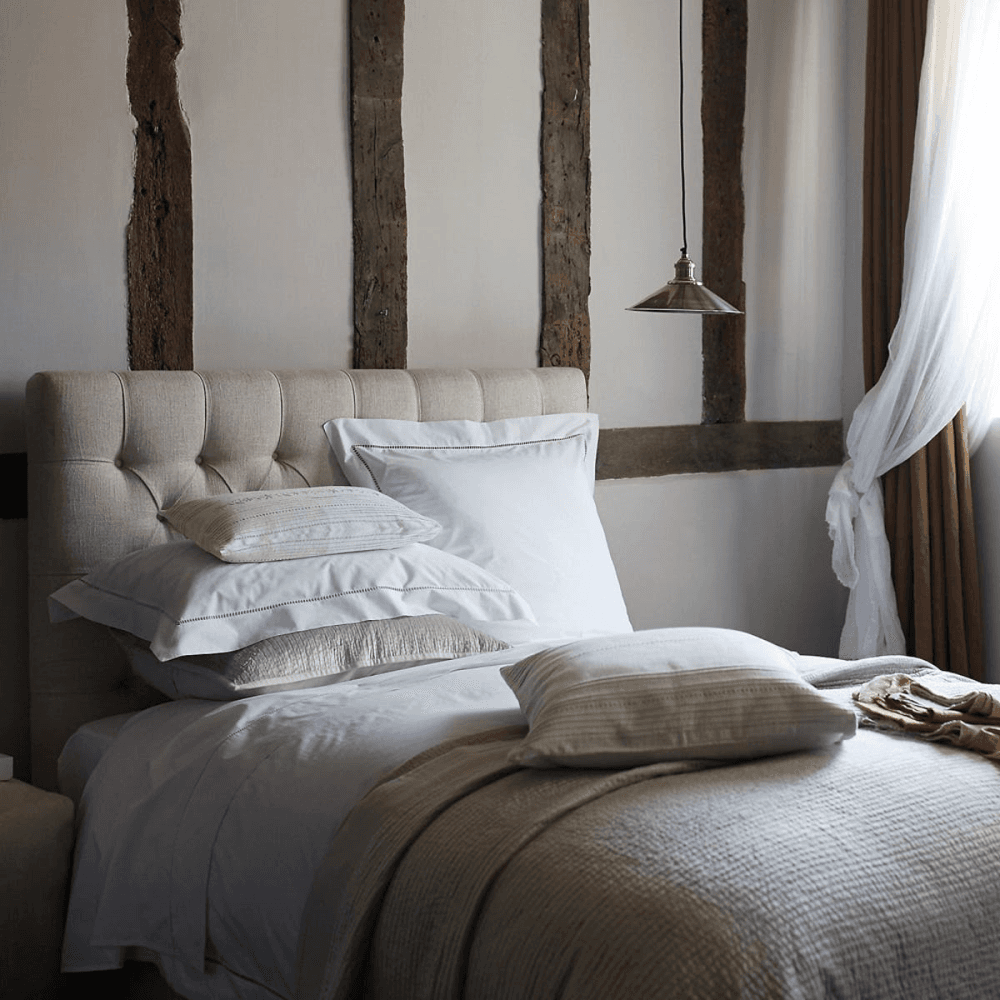Santorini - 200 Thread Count Cotton Oxford pillowcase, 50 x 75cm, White