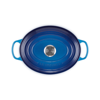 Image showing the Signature Cast Iron Oval Casserole, 29cm, Azure product.