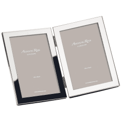 Image showing the Squared Corners Double photograph frame, 8 x 10", Silver product.