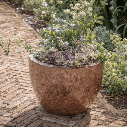 Image showing the Dunai Planter, H31cm, Terracotta product.