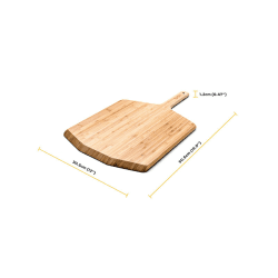 Image showing the 12" Bamboo Pizza Peel & Serving Board product.