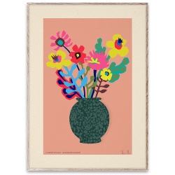 Image showing the Flower Studies 02 Print, 30 x 40cm, Blue & White product.