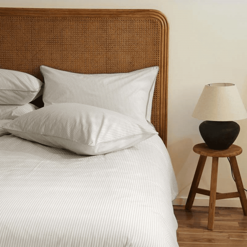The Stripe 200 Thread Count Duvet Cover, King, Blue