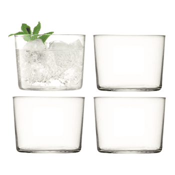 Image showing the Gio Set of 4 tumblers, 220ml, clear product.