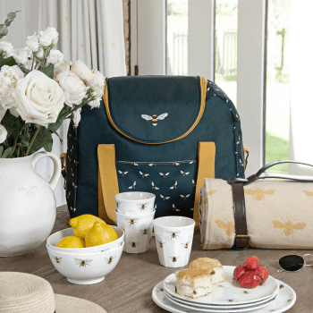 Image showing the Bees Melamine Bowl product.