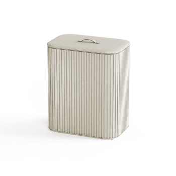 Image showing the Tota Luxe Laundry Basket, 90L, Ecru product.