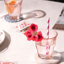Image showing the Picardie Set of 4 Tumblers, 250ml, Pink product.