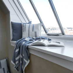 Image showing the Thyme Cushion Cover, 50cm x 50cm, Blue product.