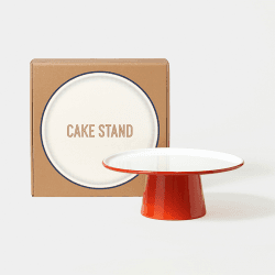 Image showing the Cake Stand, Pillarbox Red product.