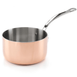 Image showing the Induction Saucepan with Lid, 16cm, Copper product.