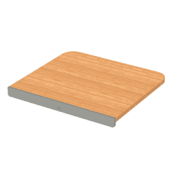 Image showing the Leo Balance Cutting Board with Tablet Stand, Grey Bamboo product.