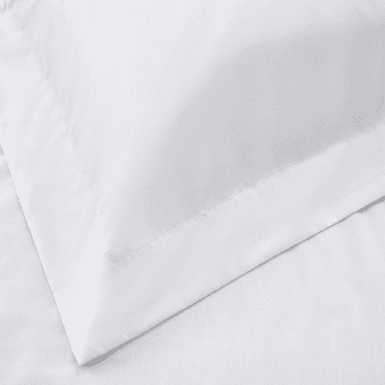 Image showing the Essentials - 200 Thread Count Egyptian Cotton Oxford pillowcase, 50 x 75cm, White product.