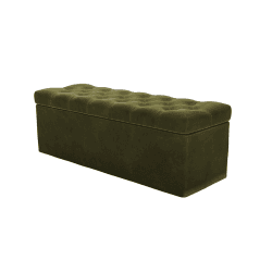 Image showing the Valentin Storage Bench, Meadow Smart Velvet product.