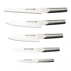 Image showing the Ukon 6 Piece Knife Block Set, Silver product.