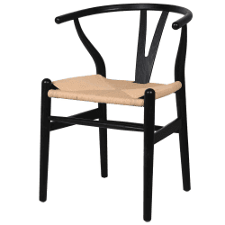 Image showing the Chair, H77.5 x W56 x D54cm, Black product.