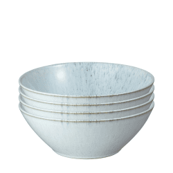 Image showing the Kiln Blue Set of 4 Cereal Plates, D16.5cm product.