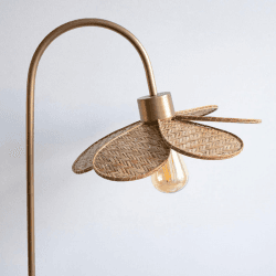 Image showing the Primrose Table Lamp, H64cm, Antique Brass product.
