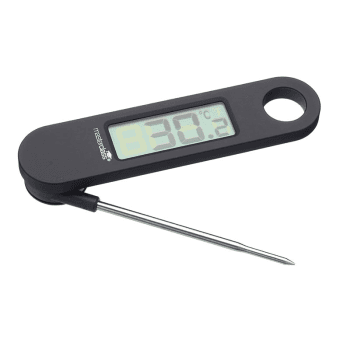 Image showing the Folding digital thermometer, 12 x 3 x 2cm, Black product.