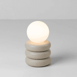 Image showing the Tube Cordless Table Lamp, H20cm, Sand product.
