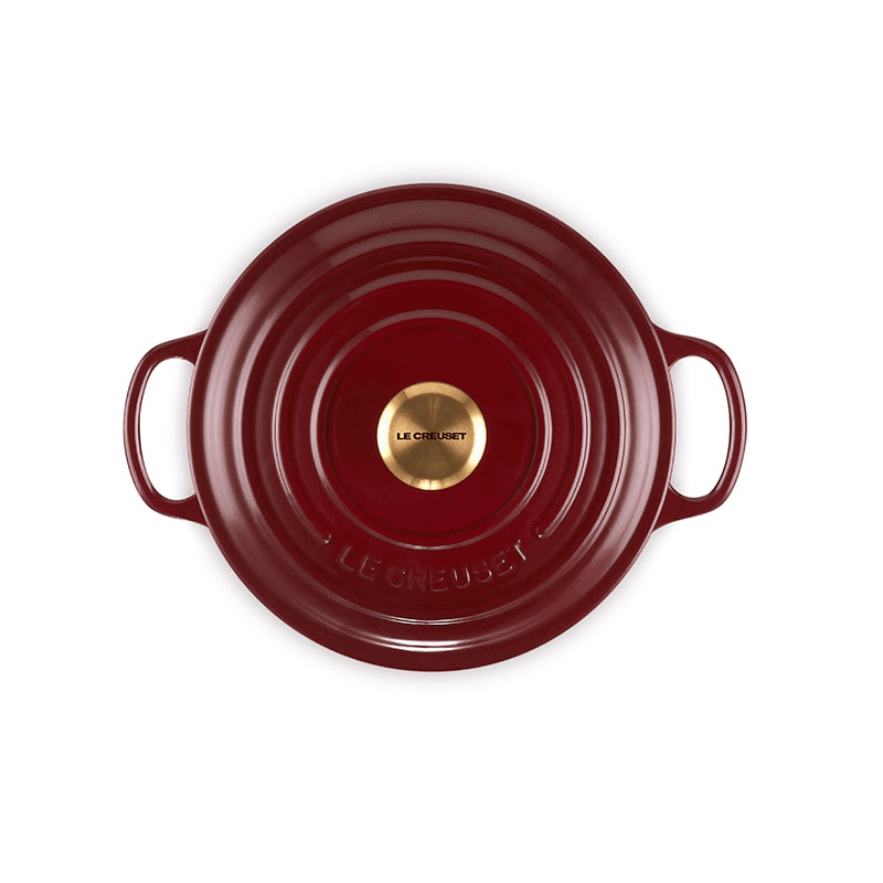 Signature Cast Iron Round Casserole, 20cm, Garnet