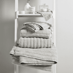 Image showing the Hydrocotton Hand towel, 50 x 90cm, Pearl Grey product.