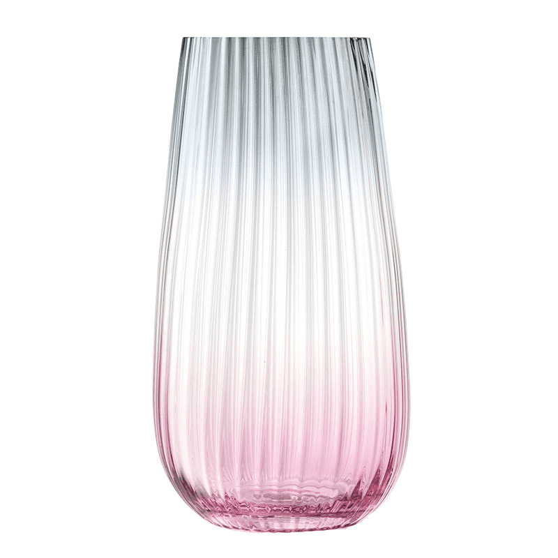 Dusk Vase, H28 x D14.7cm, pink/grey