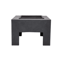 Image showing the Outdoor square firebowl & square console, W40cm, Granite product.